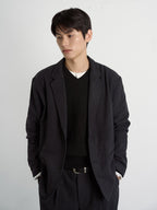 City Light Wool Club Jacket (Charcoal)