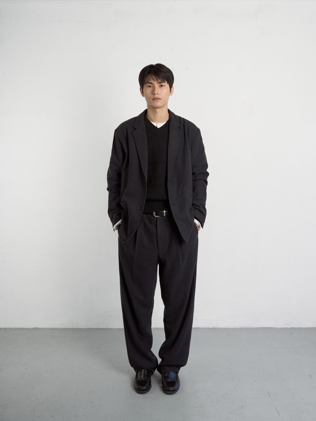 City Light Wool Club Jacket (Charcoal)