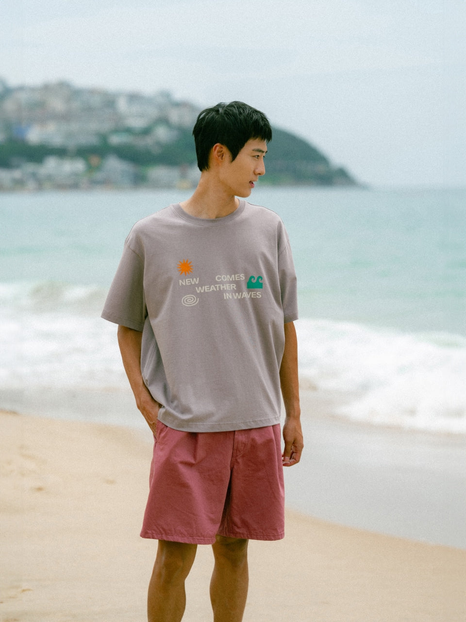 Sea&Sun Washed Pin-tuck Shorts (Pink)