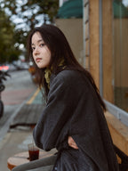 Two-tone Strap Fleece Jacket (Charcoal)