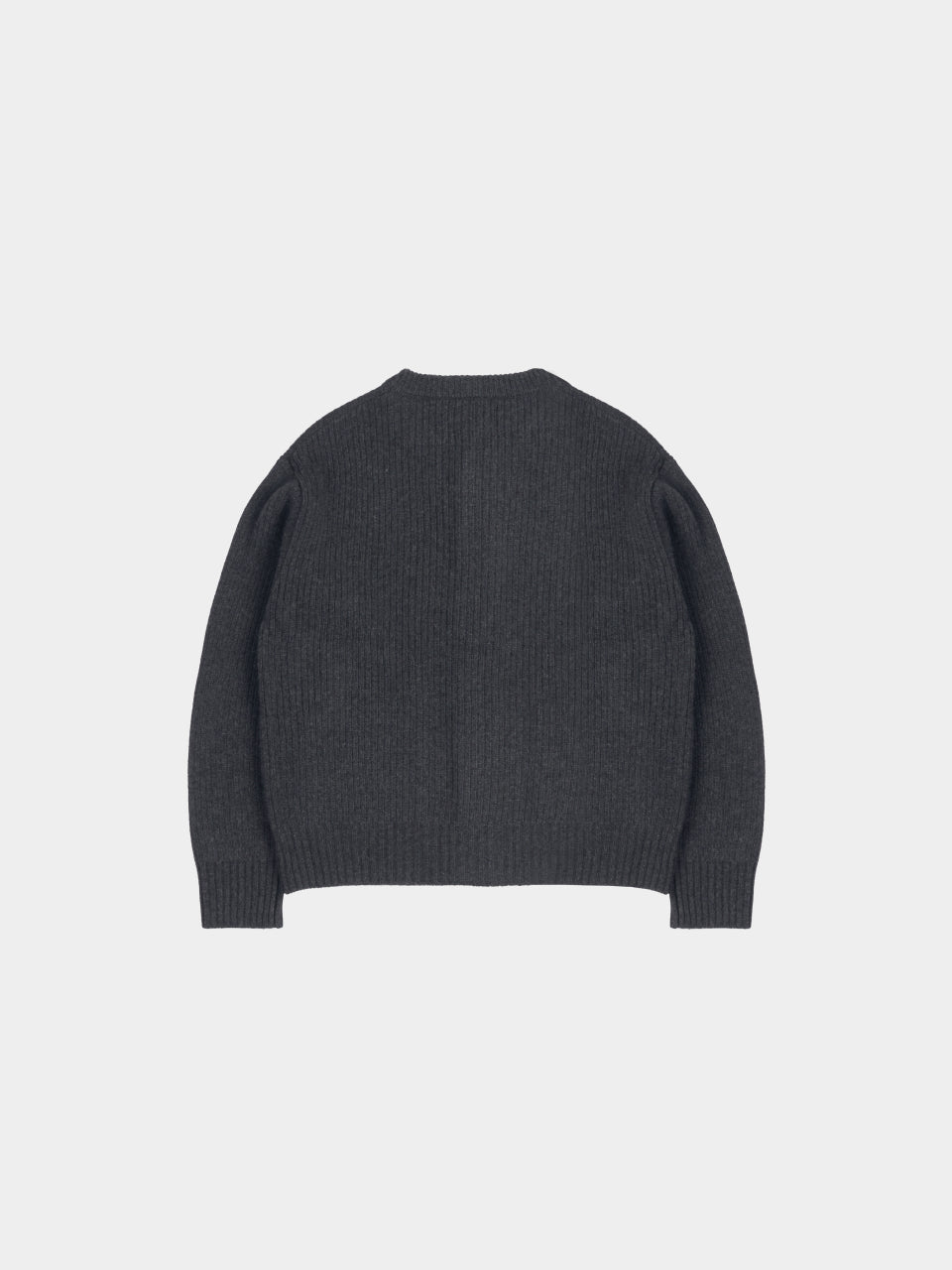 Daily Fine Wool Cardigan (Charcoal)