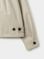 Glen Cotton Drizzler Jacket (Beige)
