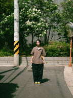 City Summer Light Half Shirts (Brown)