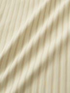 Easy Stripe Banding Pants (Stripe Ivory)