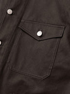Twill Cotton Chore Jacket (Charcoal)