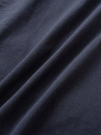 Relaxed Half String Tee (Navy)