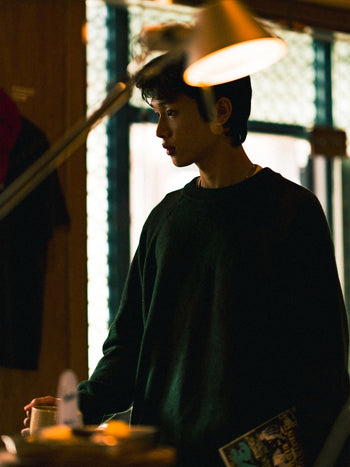 Yak Wool Crewneck Sweater - Gray | A3 (XL)