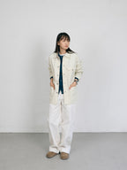 Twill Cotton Chore Jacket (Ecru)