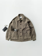 City Worker French Jacket (Khaki Gray)