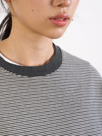 Double Stripe String Tee (Black)