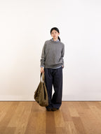 Yak Wool Crewneck Sweater (Gray)