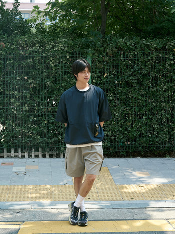 Utility Pin-tuck Cargo Shorts (Ecru)