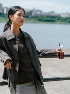 City Worker French Jacket (Ash Brown)