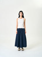 U-neck Sleeveless Top (White)