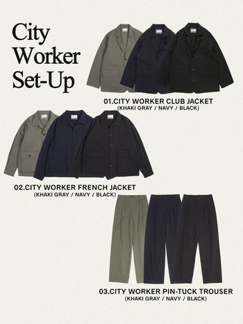 City Worker French Jacket (Black)