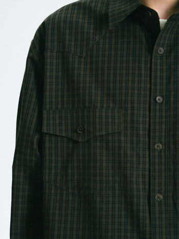 Classic Check Westren Shirts (Brown)