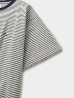 Relaxed Half Stripe String Tee (Stripe White)