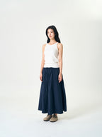U-neck Sleeveless Top (White)