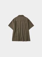 Double Pocket Slub Shirts (Brown)