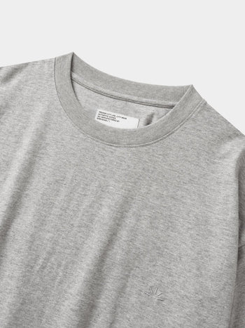 Relaxed Half String Tee (Melange Gray)