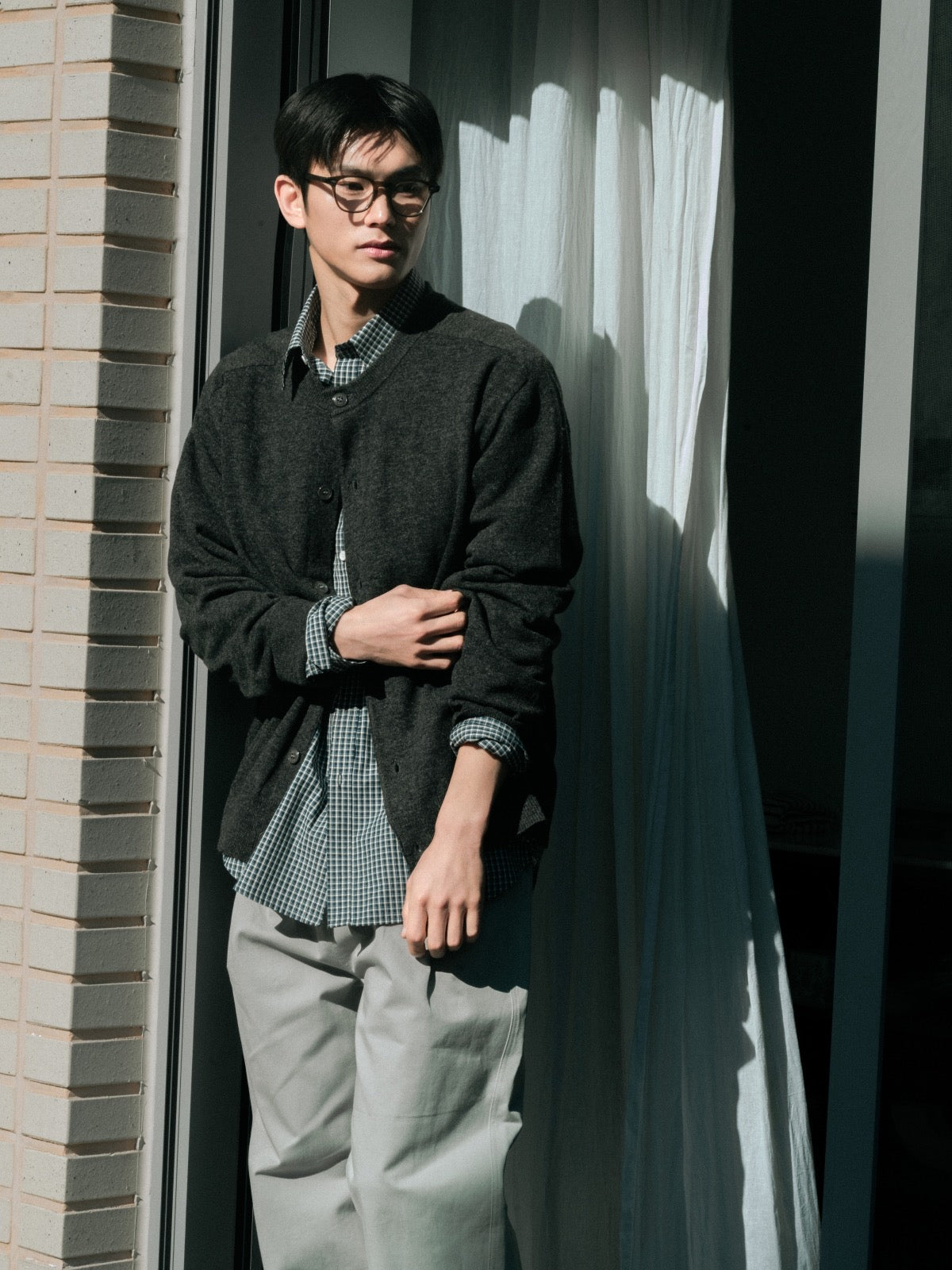 Daily Classic Check Shirts (Check Green)