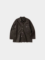 Twill Cotton Chore Jacket (Charcoal)