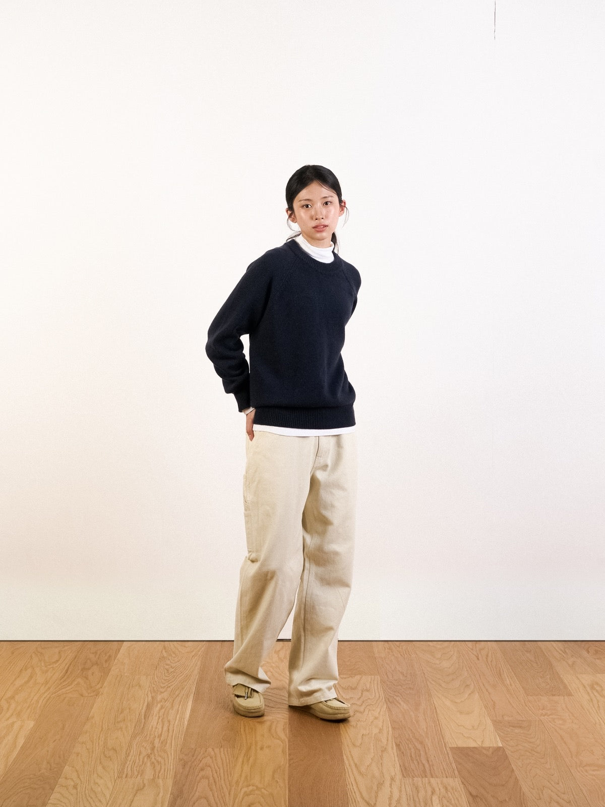 Yak Wool Crewneck Sweater (Gray)