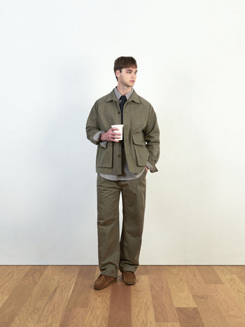 City Worker Pin-tuck Trouser (Black)