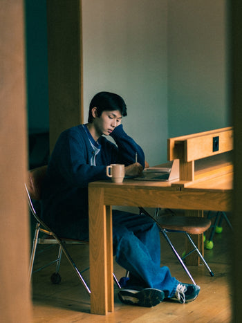 Heavy Cotton Carpenter Pants (Denim Blue)