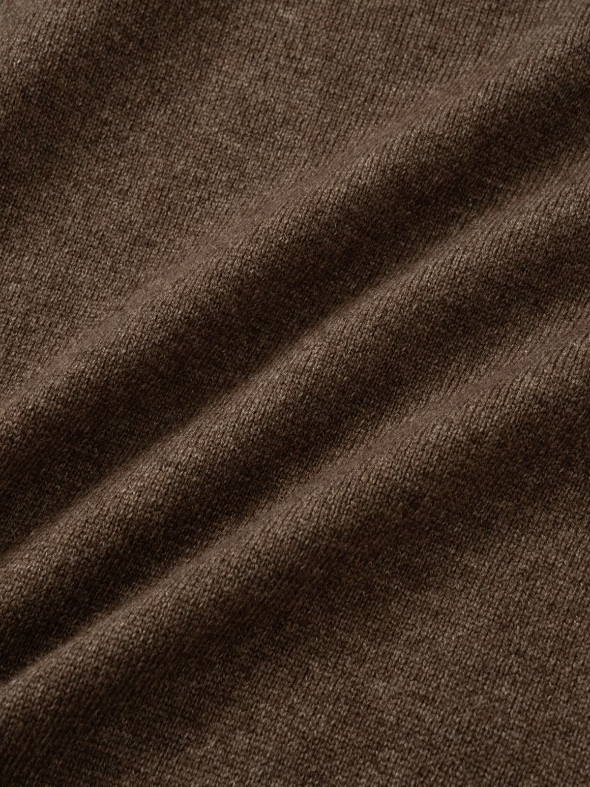 Layered Wool Crew Knit (Brown-Light Blue)