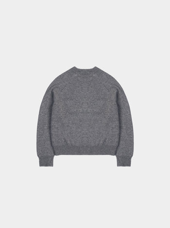 Yak Wool Crewneck Sweater - Gray | A3 (XL)