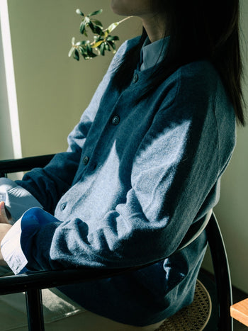 Light Wholegarments Cardigan (Blue)