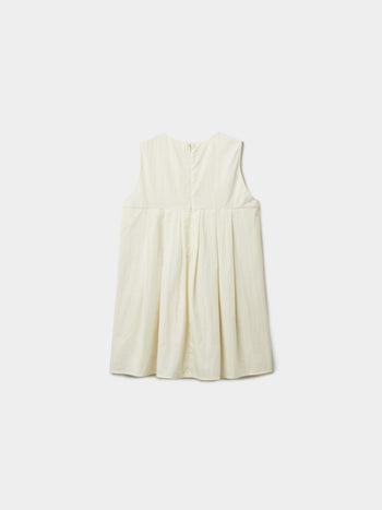 Pleats Sleeveless Top (Ivory)